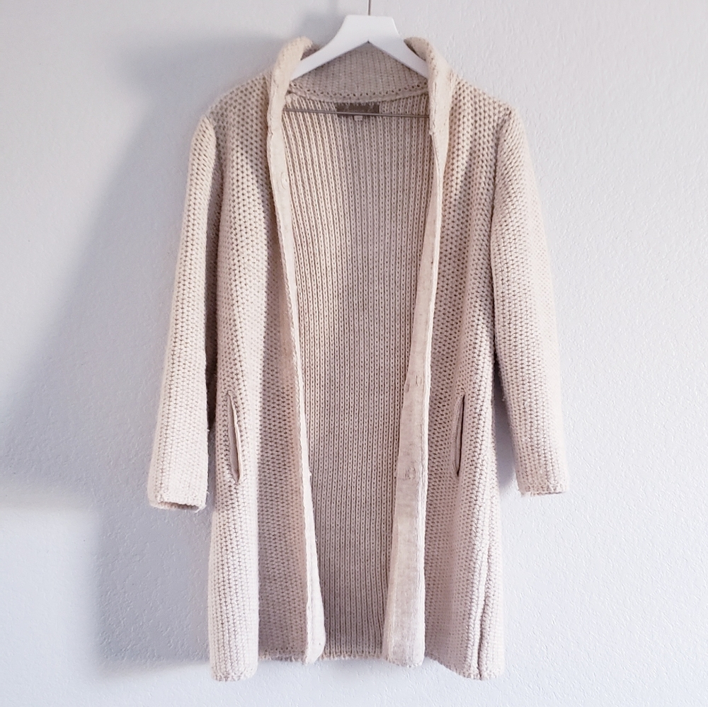 Bianca B. Cream Italian Cardigan M Made in Italy
